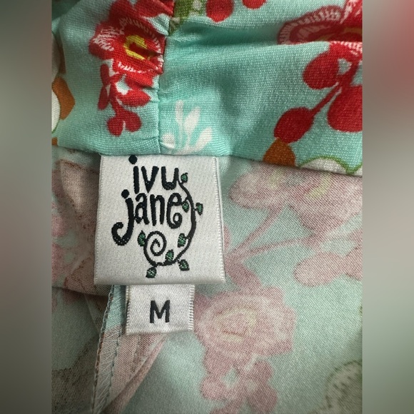 Ivy Jane Vibrant Floral Halter Dress size M new with tag - Picture 5 of 9